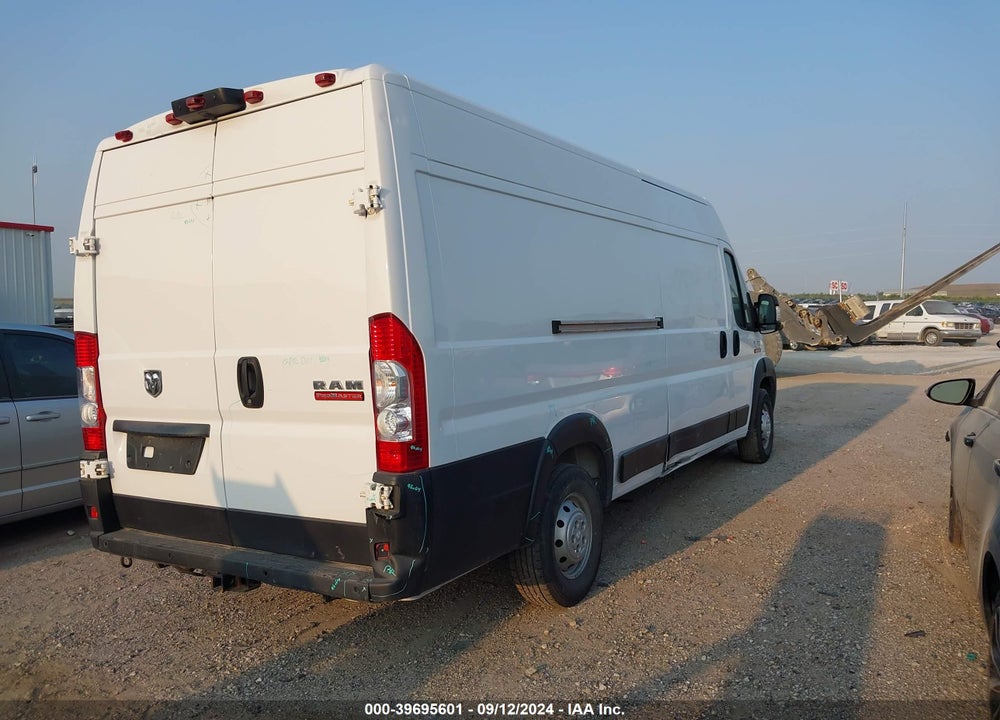 2019 RAM PROMASTER 3500 CARGO VAN HIGH ROOF 159 WB EXT VIN: 3C6URVJG8KE558003