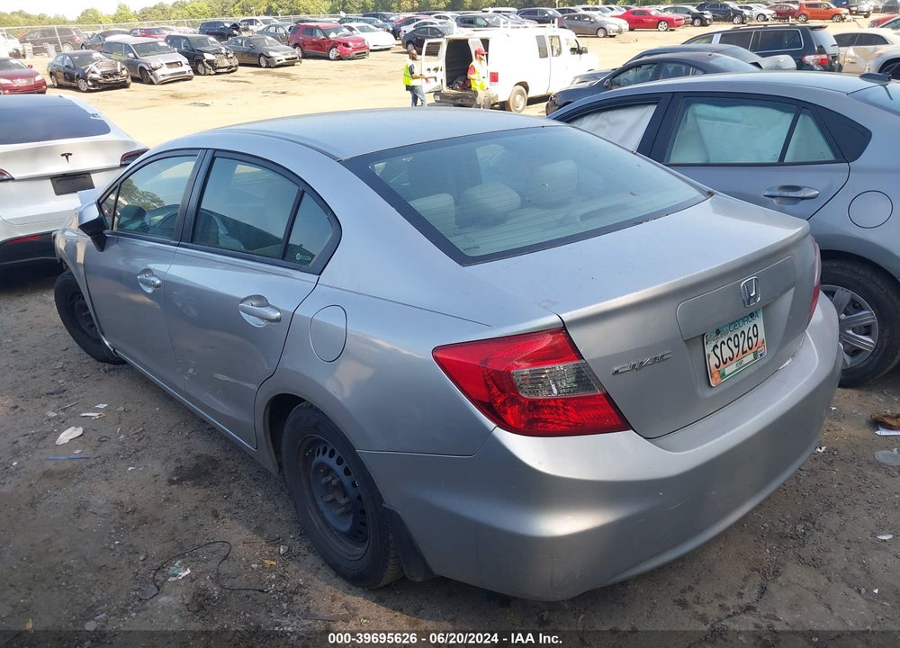 2012 HONDA CIVIC LX VIN: 19XFB2F54CE326740