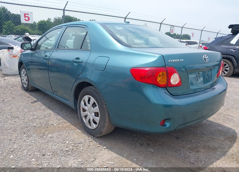 2009 TOYOTA COROLLA VIN: 2T1BU40E39C156956
