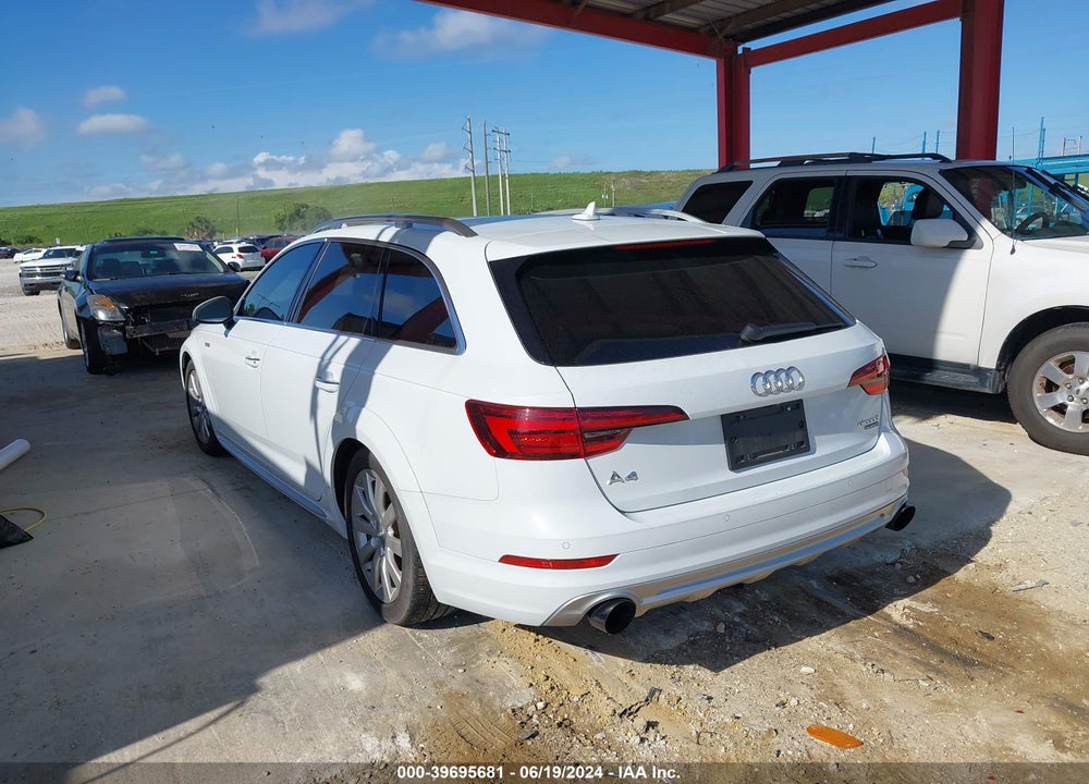 2018 AUDI A4 ALLROAD 2.0T PREMIUM/2.0T TECH PREMIUM VIN: WA18NAF49JA045836