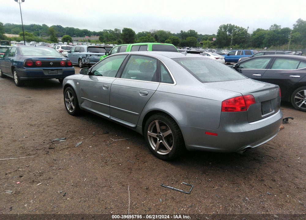 2008 AUDI A4 2.0T VIN: WAUDF78E18A035271