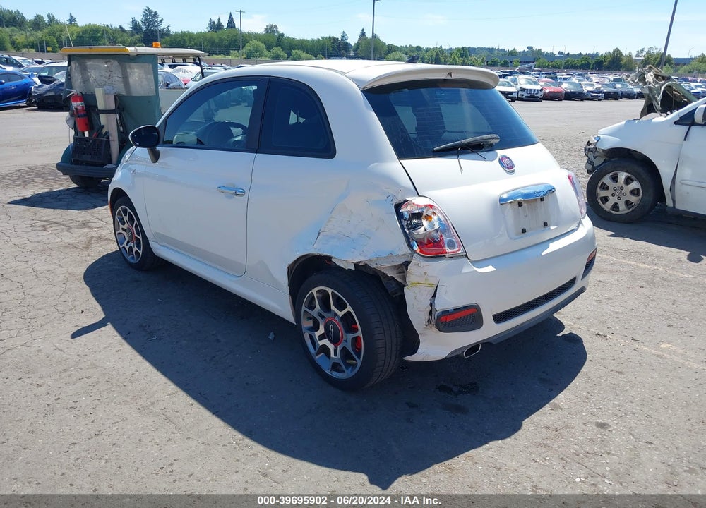 2012 FIAT 500 SPORT VIN: 3C3CFFBR0CT340660
