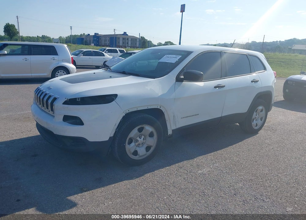 2016 JEEP CHEROKEE SPORT VIN: 1C4PJLAB4GW168020