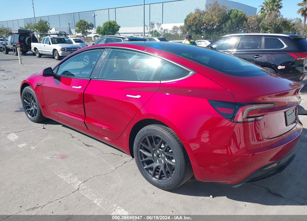 2024 TESLA MODEL 3 LONG RANGE DUAL MOTOR ALL-WHEEL DRIVE VIN: 5YJ3E1EB5RF741869