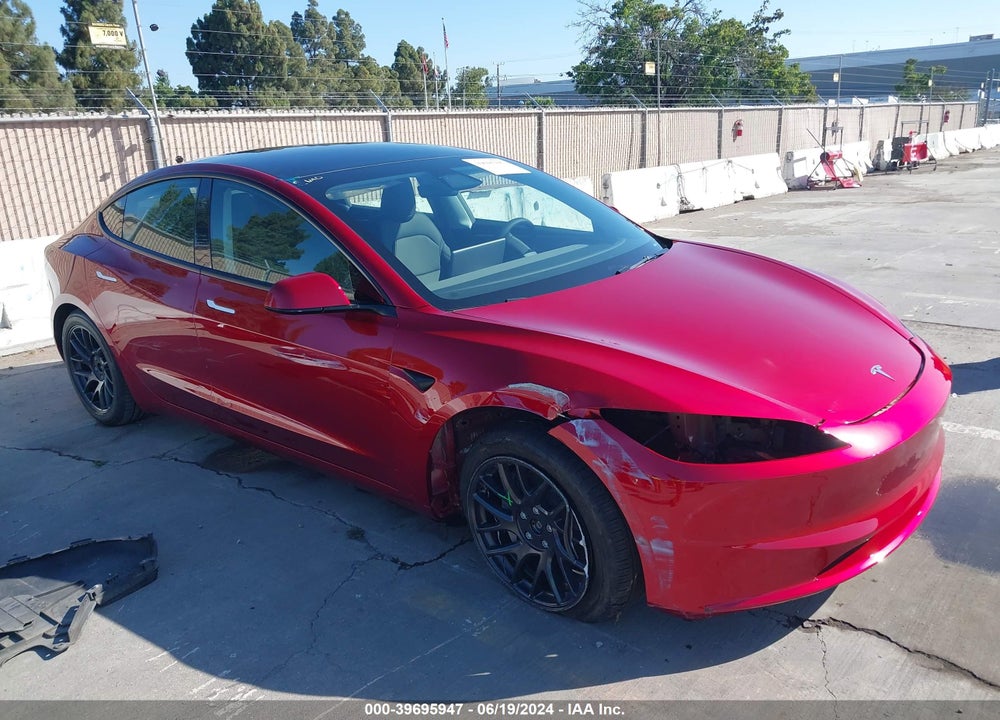 2024 TESLA MODEL 3 LONG RANGE DUAL MOTOR ALL-WHEEL DRIVE VIN: 5YJ3E1EB5RF741869