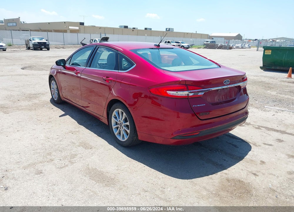 2017 FORD FUSION SE VIN: 3FA6P0H75HR407448