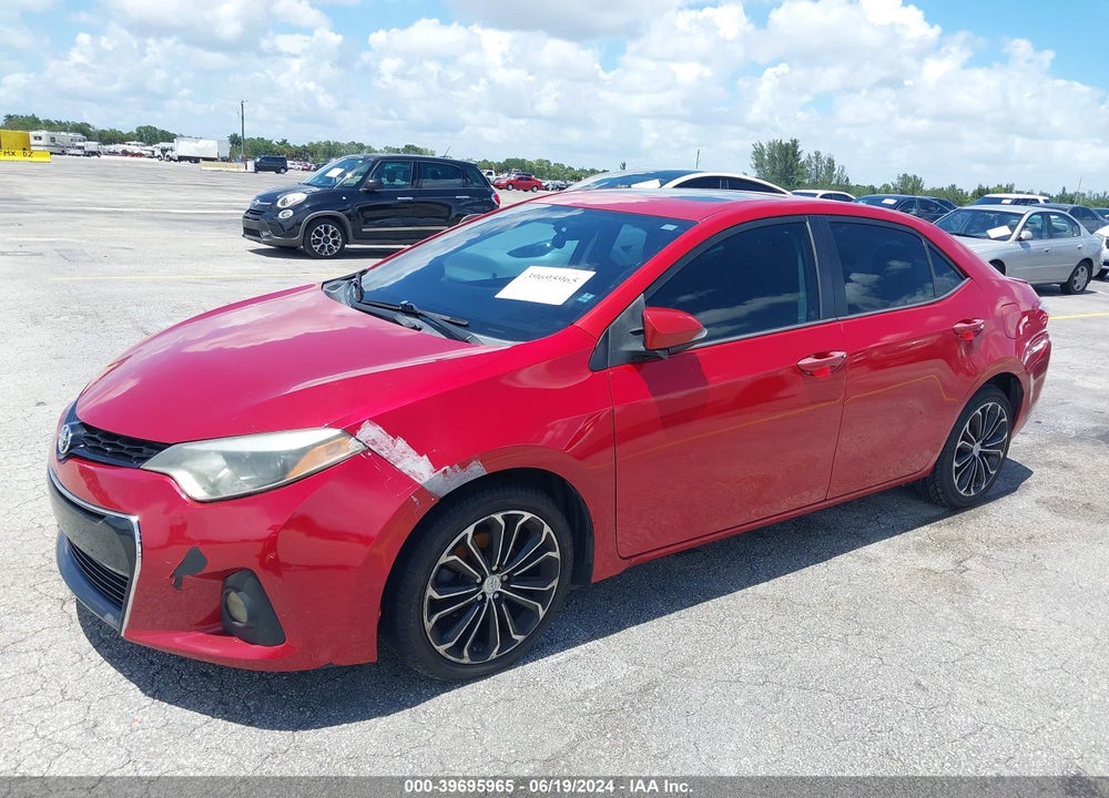 2016 TOYOTA COROLLA S PLUS VIN: 2T1BURHE8GC573438