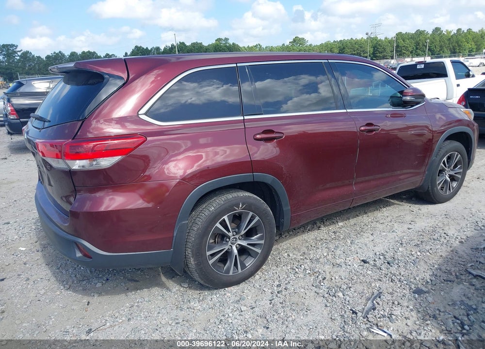 2018 TOYOTA HIGHLANDER LE VIN: 5TDZARFH8JS033719