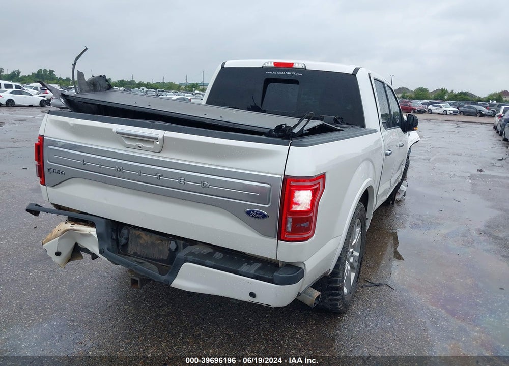 2016 FORD F-150 LIMITED VIN: 1FTEW1EG0GFD13329