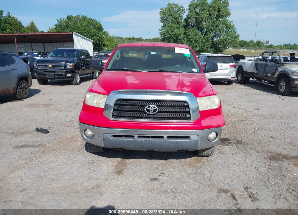 2008 TOYOTA TUNDRA SR5 5.7L V8 VIN: 5TFDV54168X037737