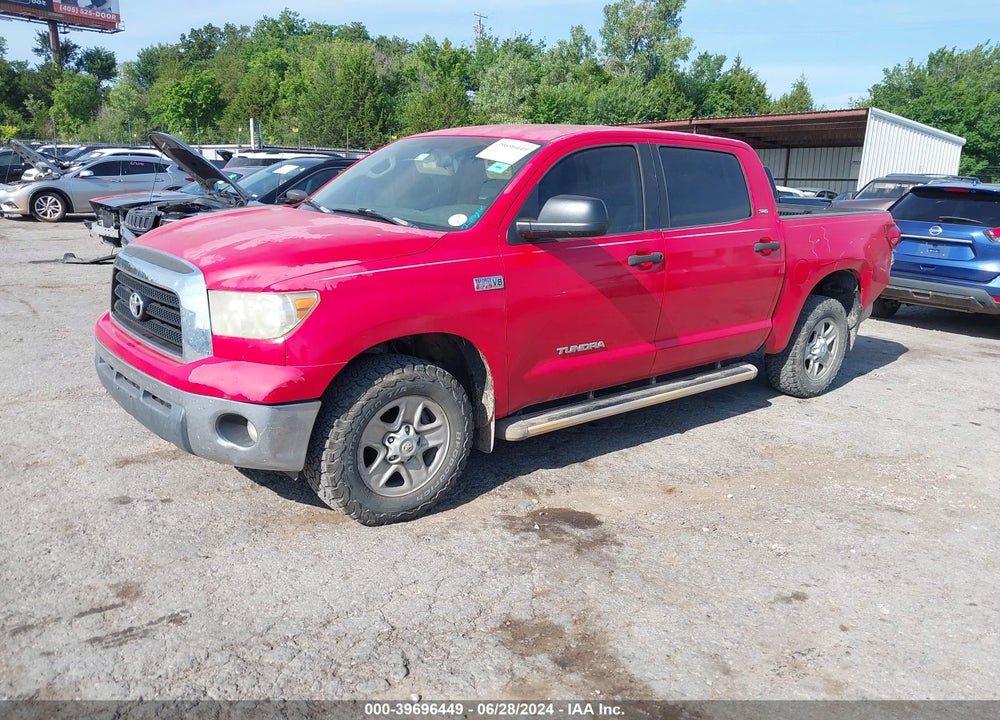 2008 TOYOTA TUNDRA SR5 5.7L V8 VIN: 5TFDV54168X037737