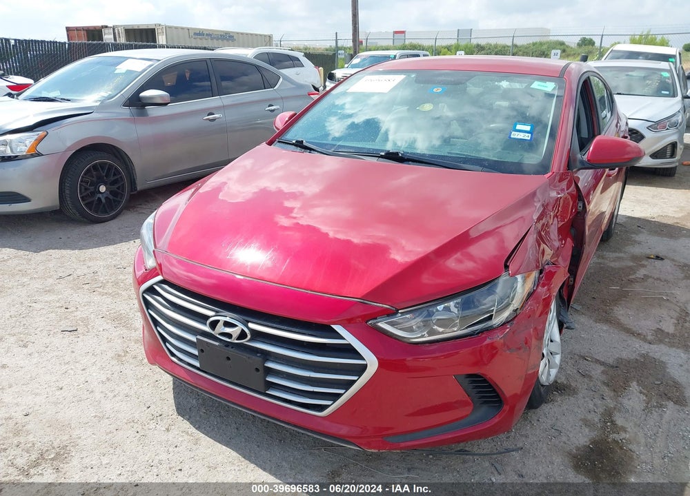 2017 HYUNDAI ELANTRA SE VIN: 5NPD74LF8HH126805