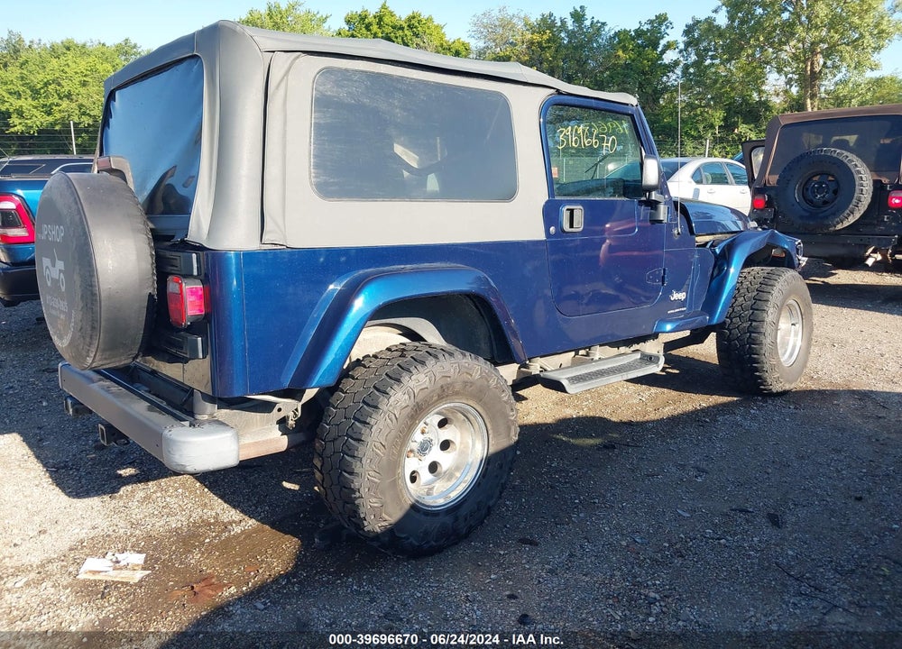 2005 ANGLER JEEP WR UNLIMITED VIN: 1J4FA44S45P308243