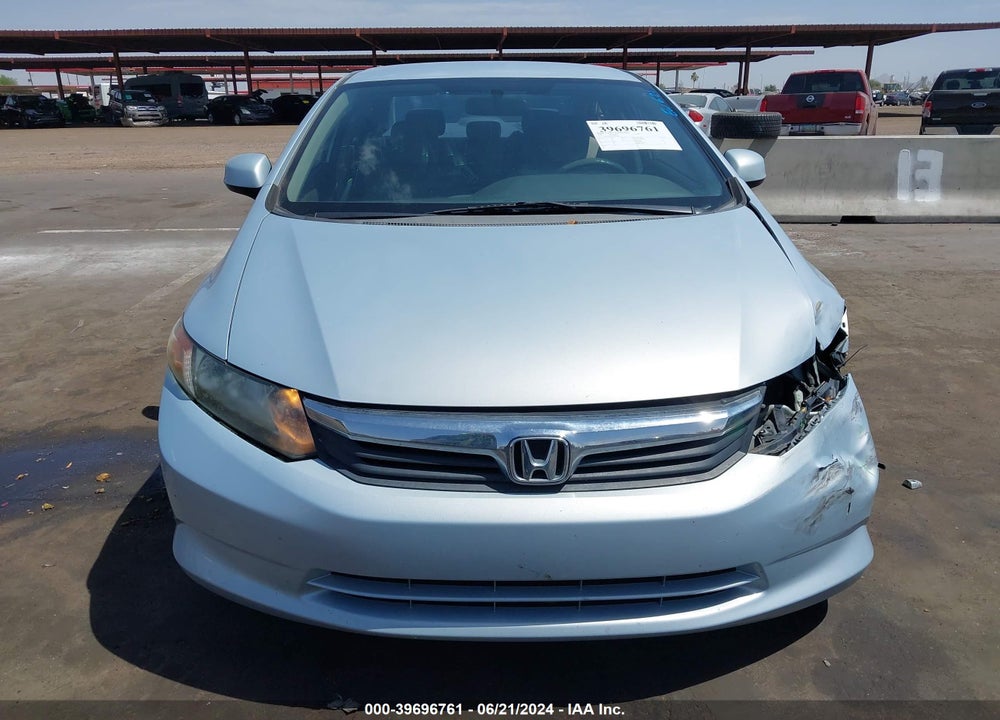 2012 HONDA CIVIC LX VIN: 2HGFB2F59CH562547