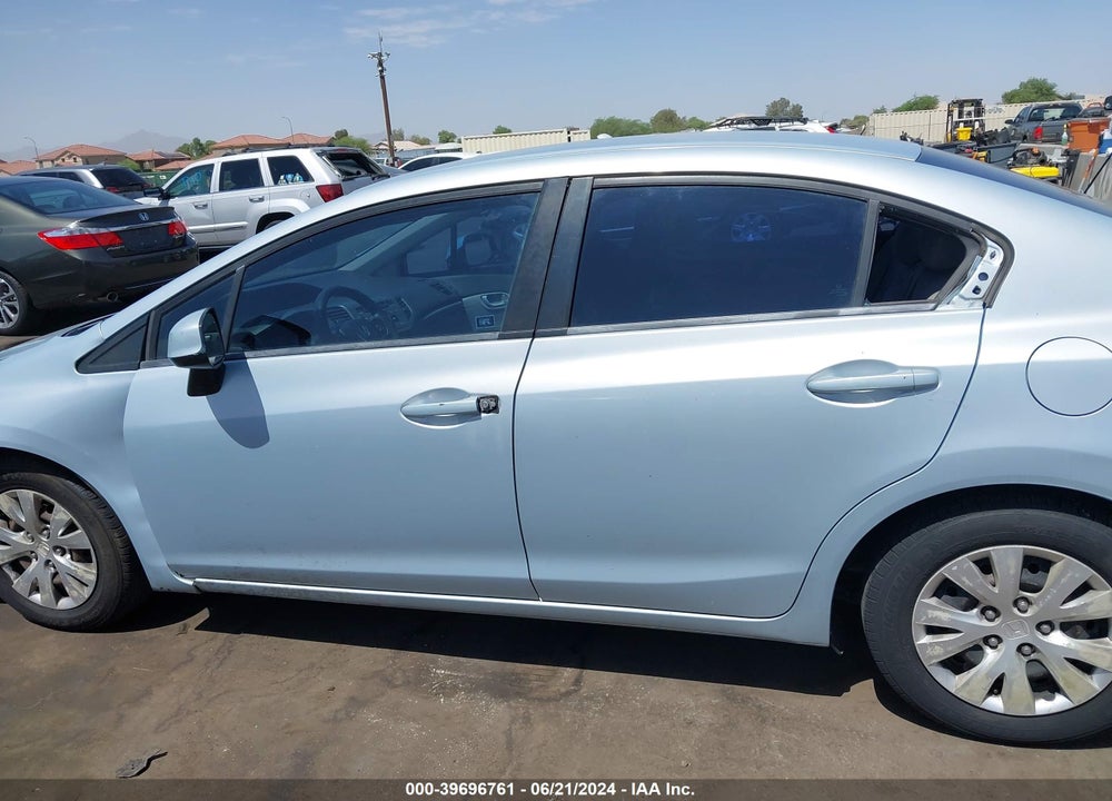 2012 HONDA CIVIC LX VIN: 2HGFB2F59CH562547