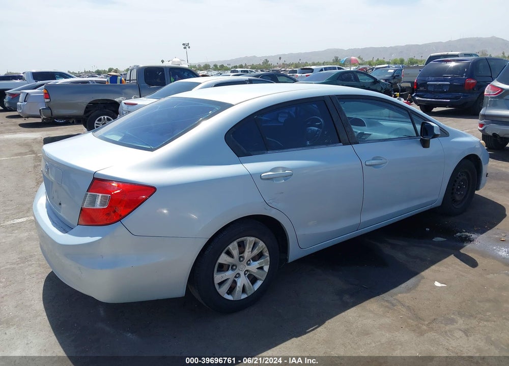 2012 HONDA CIVIC LX VIN: 2HGFB2F59CH562547