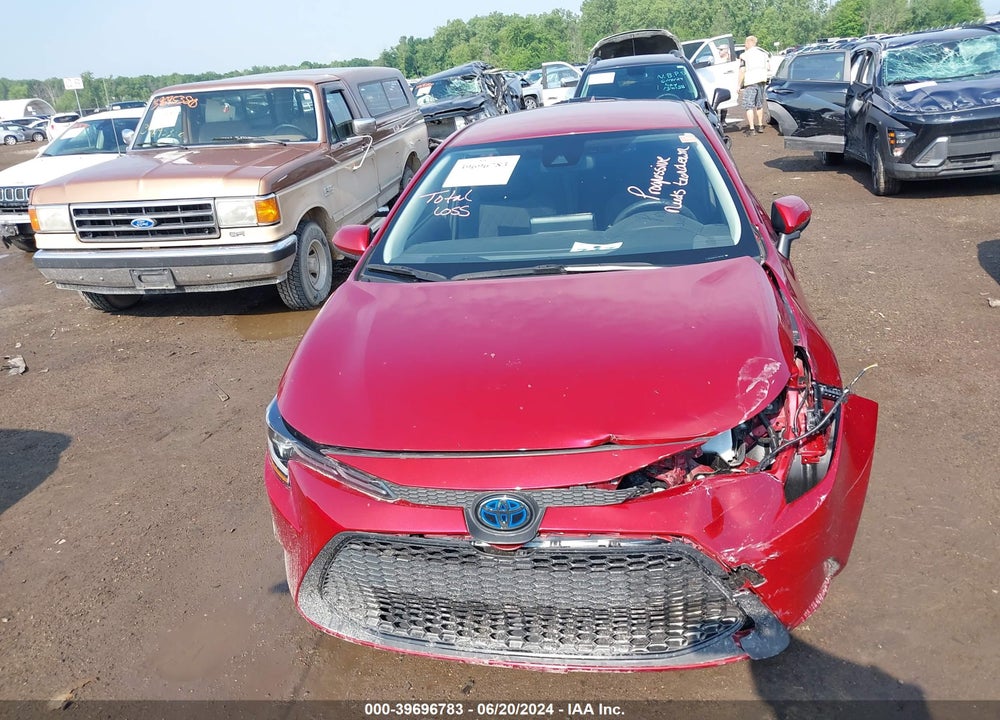 2022 TOYOTA COROLLA HYBRID LE VIN: JTDEAMDE4NJ052961