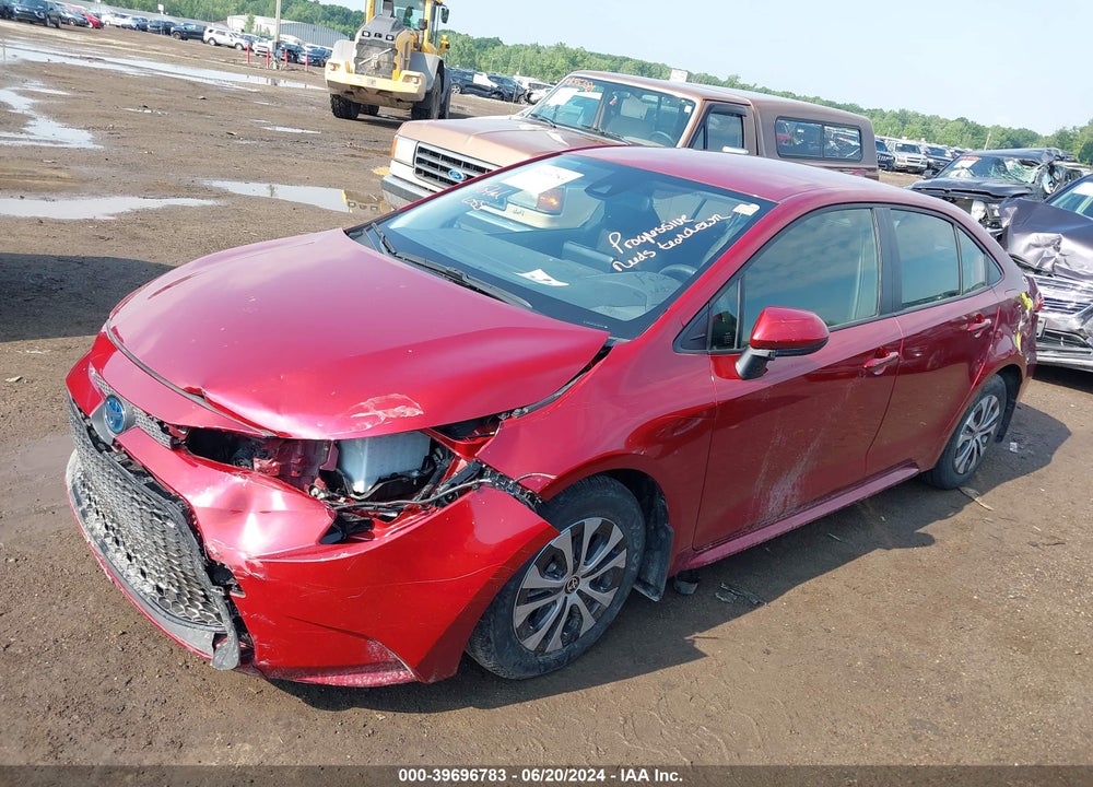 2022 TOYOTA COROLLA HYBRID LE VIN: JTDEAMDE4NJ052961