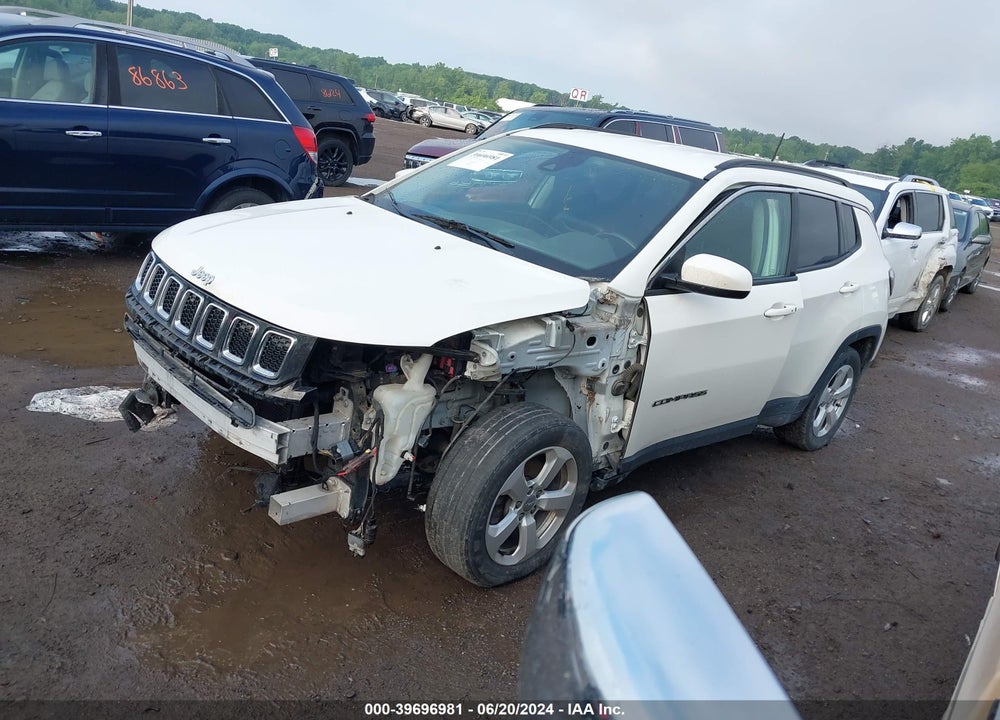 2018 JEEP COMPASS LATITUDE FWD VIN: 3C4NJCBB7JT345520