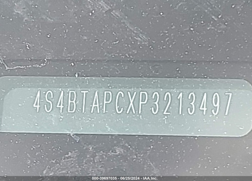 2023 SUBARU OUTBACK TOURING VIN: 4S4BTAPCXP3213497