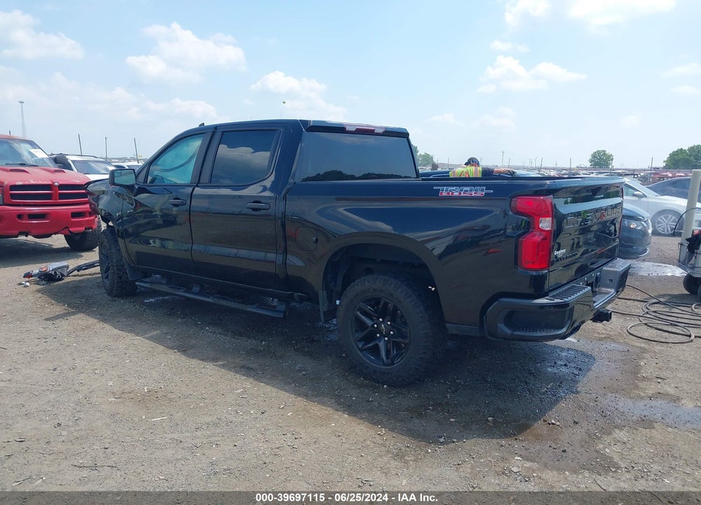 2021 CHEVROLET SILVERADO 1500 4WD SHORT BED CUSTOM TRAIL BOSS VIN: 1GCPYCEF5MZ399706