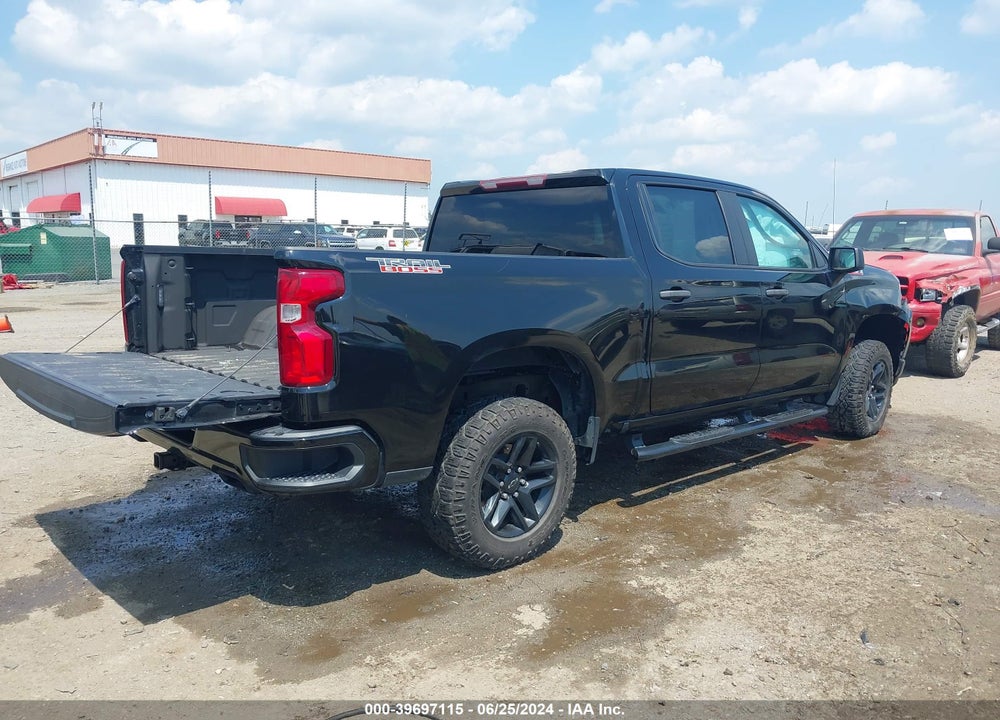 2021 CHEVROLET SILVERADO 1500 4WD SHORT BED CUSTOM TRAIL BOSS VIN: 1GCPYCEF5MZ399706