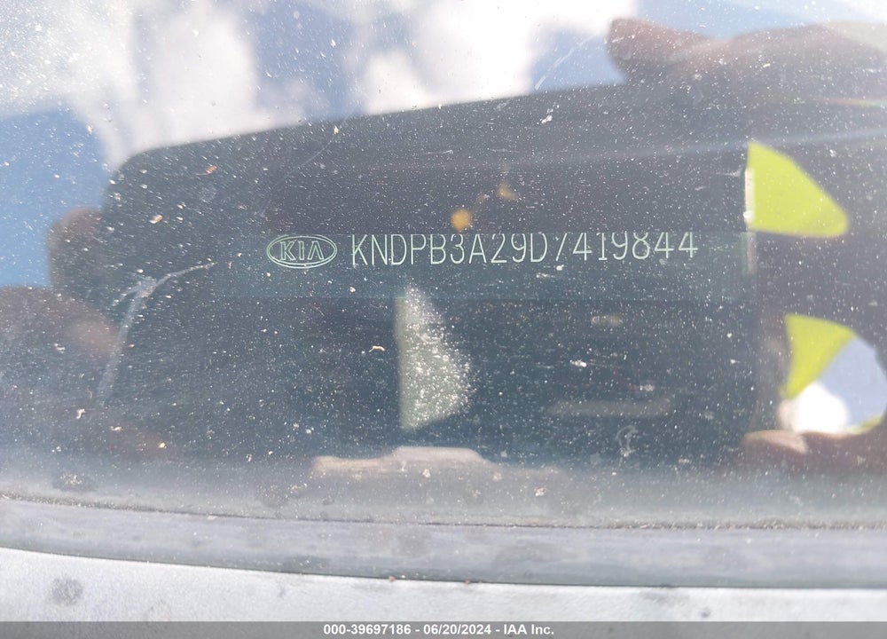 2013 KIA SPORTAGE LX VIN: KNDPB3A29D7419844