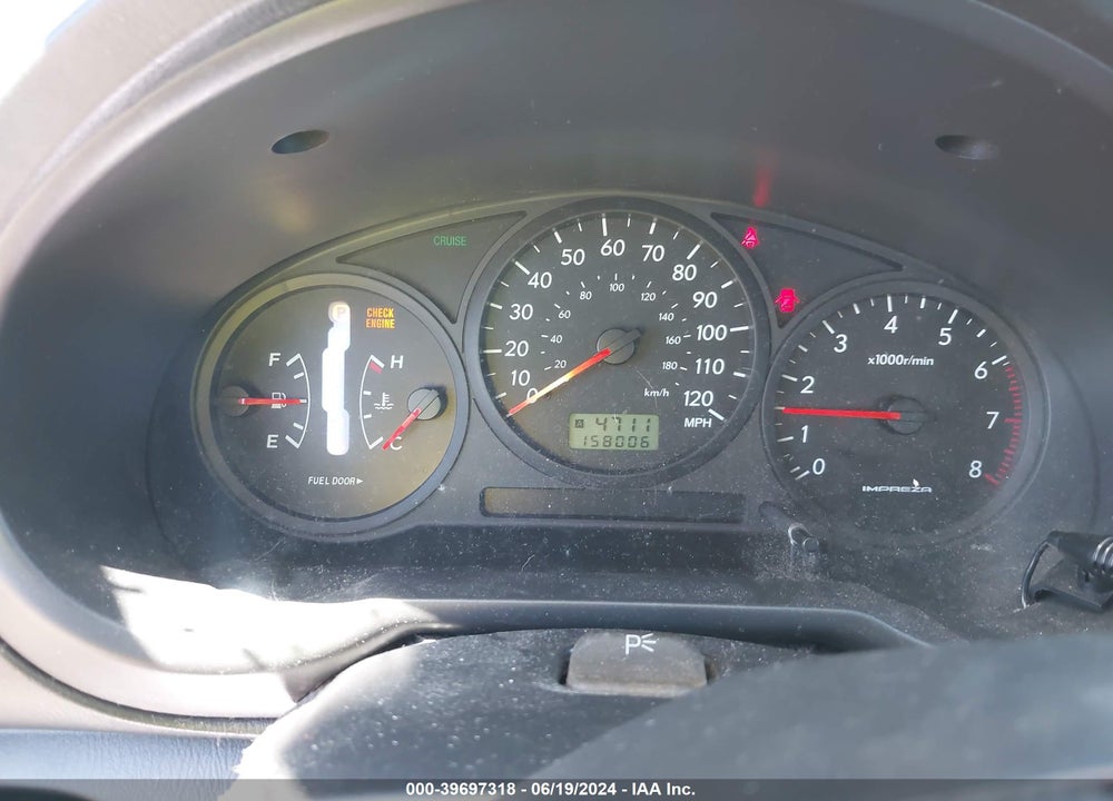 2005 SUBARU IMPREZA 2.5RS VIN: JF1GD67545H501365