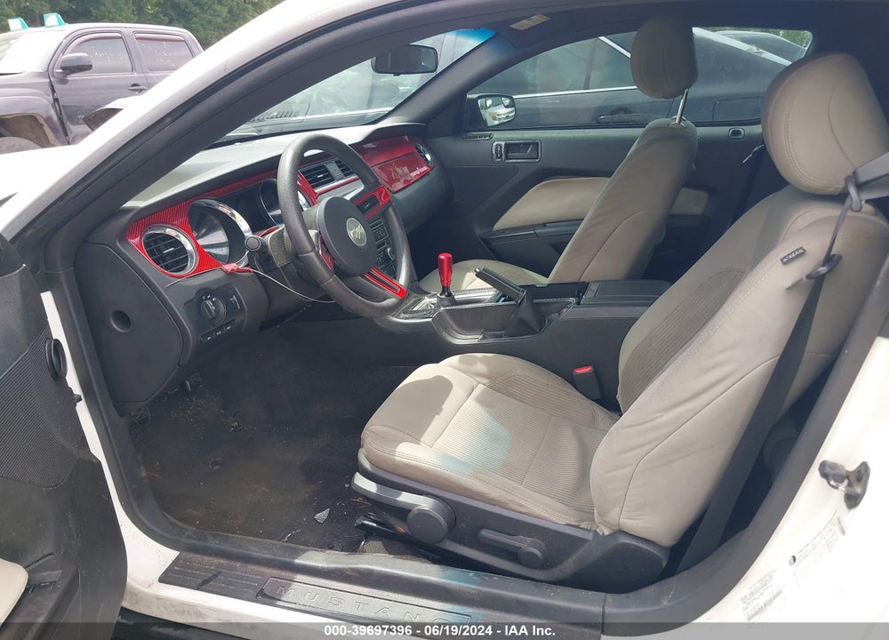 2012 FORD MUSTANG V6 VIN: 1ZVBP8AM0C5284125