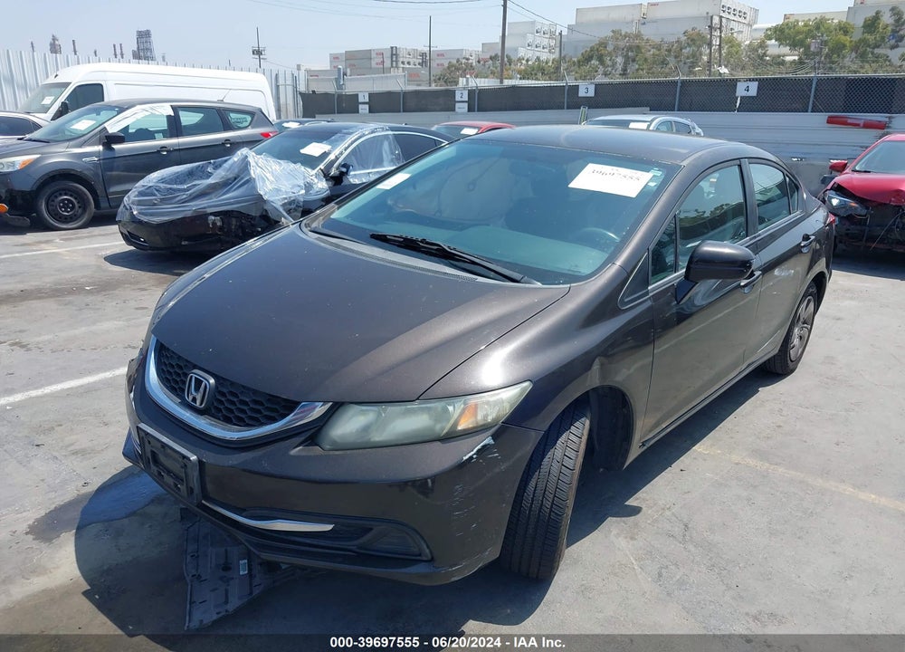 2014 HONDA CIVIC LX VIN: 2HGFB2F55EH505040