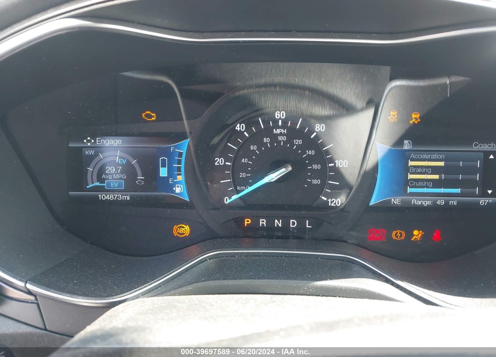 2017 FORD FUSION HYBRID SE VIN: 3FA6P0LU6HR317755