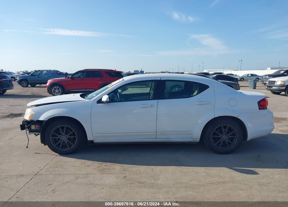 2013 DODGE AVENGER SXT VIN: 1C3CDZCG6DN687450