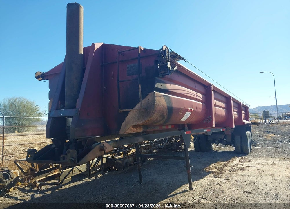 2001 WESTERN TRAILERS CONSTRUCTION COMPONENTS DUMP TRAILER VIN: 1W91038291W172749