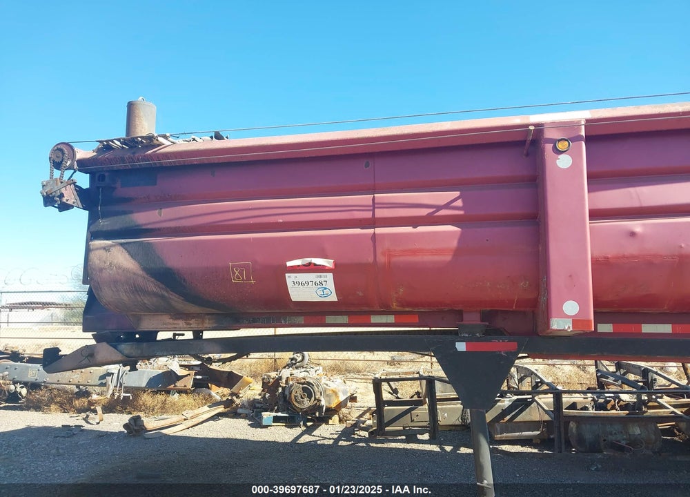 2001 WESTERN TRAILERS CONSTRUCTION COMPONENTS DUMP TRAILER VIN: 1W91038291W172749