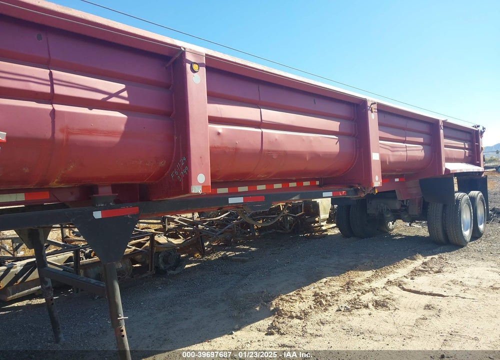 2001 WESTERN TRAILERS CONSTRUCTION COMPONENTS DUMP TRAILER VIN: 1W91038291W172749