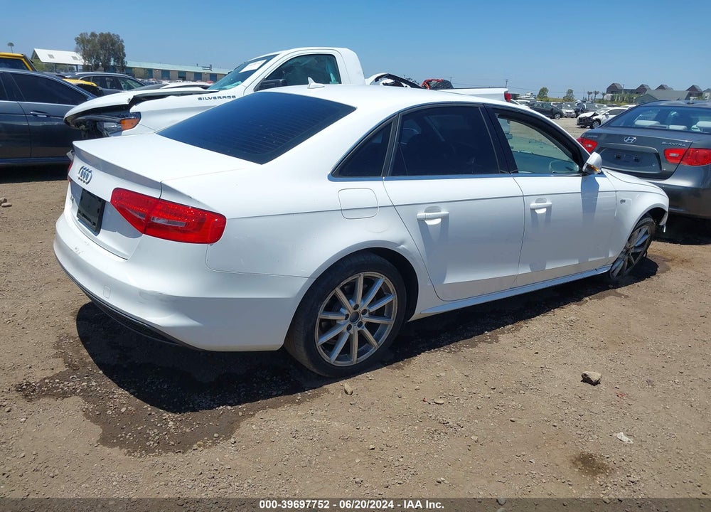 2015 AUDI A4 2.0T PREMIUM VIN: WAUAFAFL3FA076130