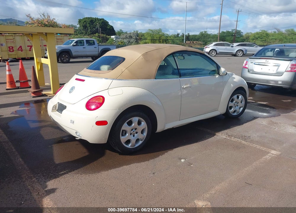 2003 VOLKSWAGEN NEW BEETLE GLS VIN: 3VWCK21Y43M315373