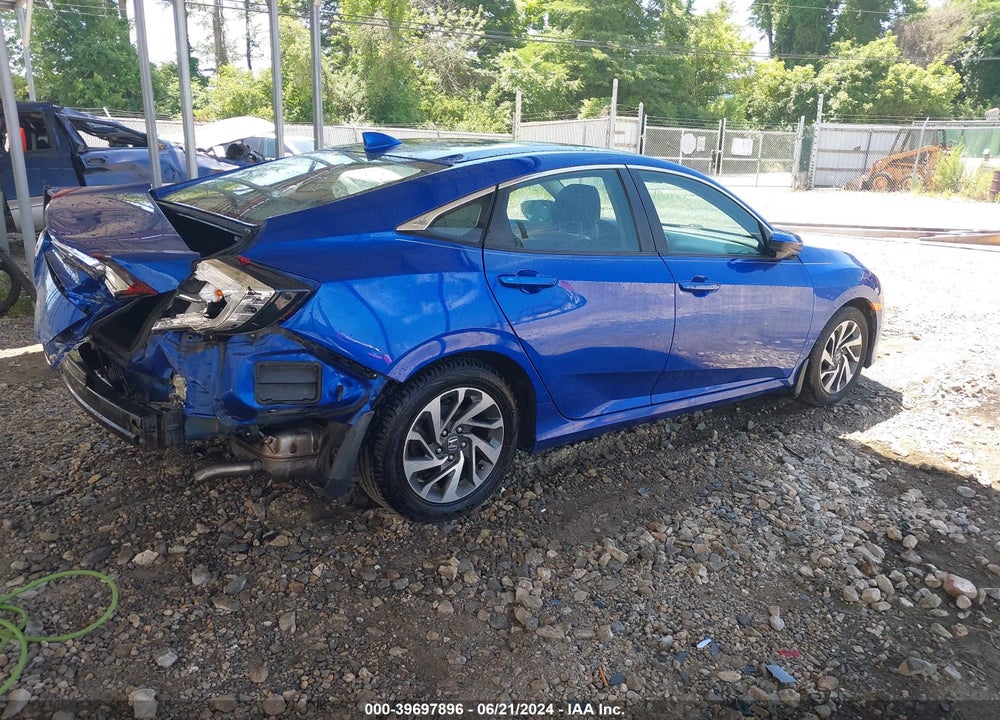 2018 HONDA CIVIC EX VIN: 2HGFC2F87JH544780