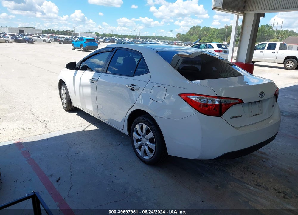 2014 TOYOTA COROLLA LE VIN: 2T1BURHE3EC073801