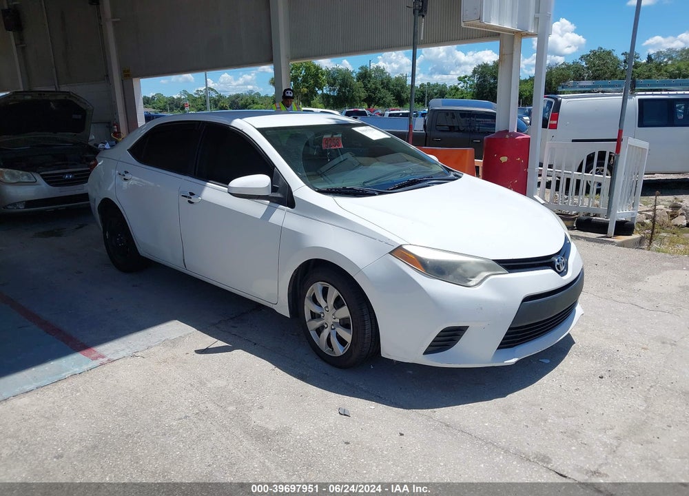 2014 TOYOTA COROLLA LE VIN: 2T1BURHE3EC073801