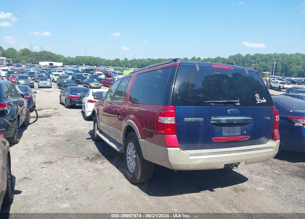 2007 FORD EXPEDITION EL EDDIE BAUER VIN: 1FMFK185X7LA25258