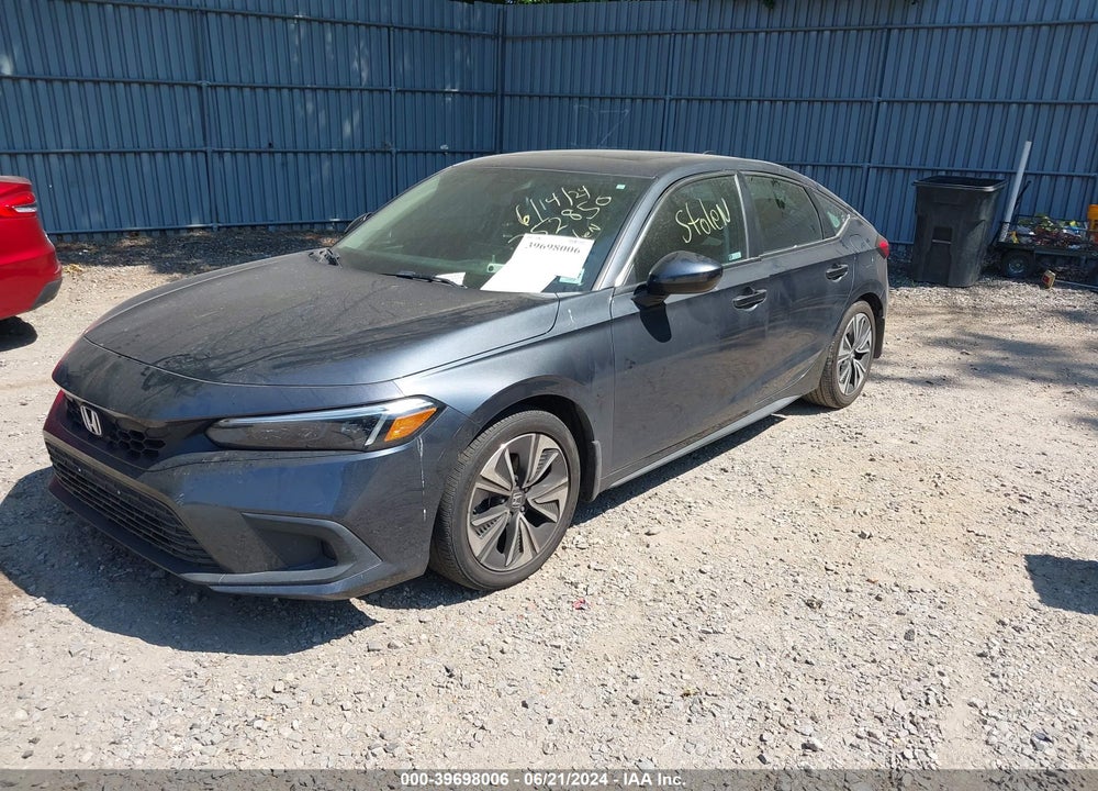 2022 HONDA CIVIC EX-L VIN: 19XFL1H79NE014339