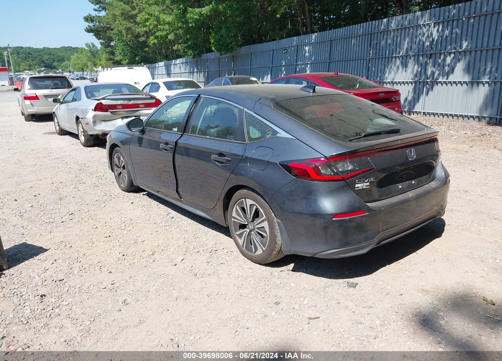 2022 HONDA CIVIC EX-L VIN: 19XFL1H79NE014339