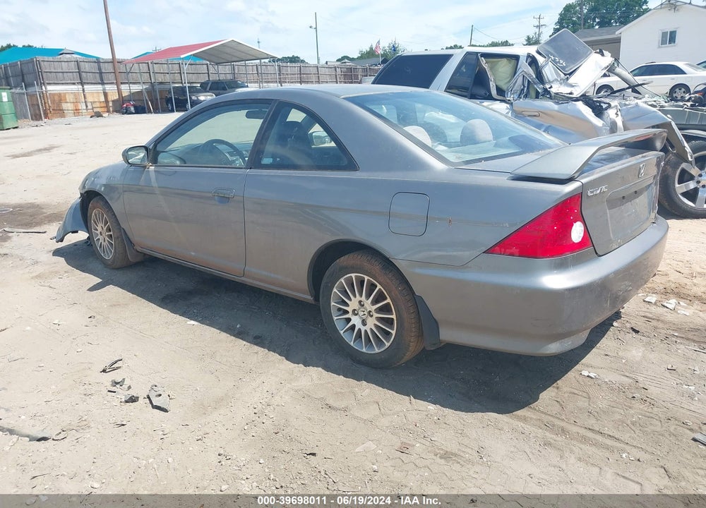 2005 HONDA CIVIC EX VIN: 1HGEM22935L076580