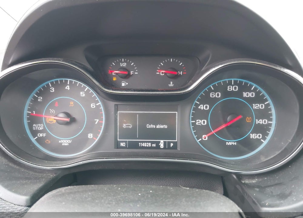 2016 CHEVROLET CRUZE LT AUTO VIN: 1G1BE5SM7G7309448