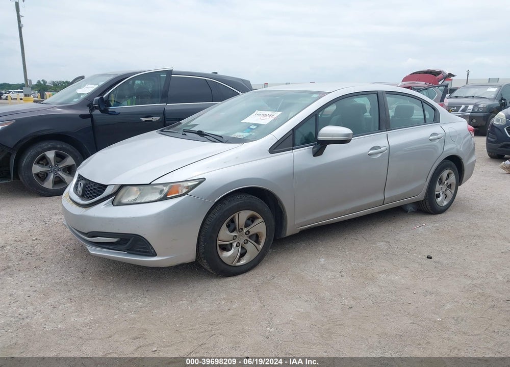 2015 HONDA CIVIC LX VIN: 19XFB2F59FE088453