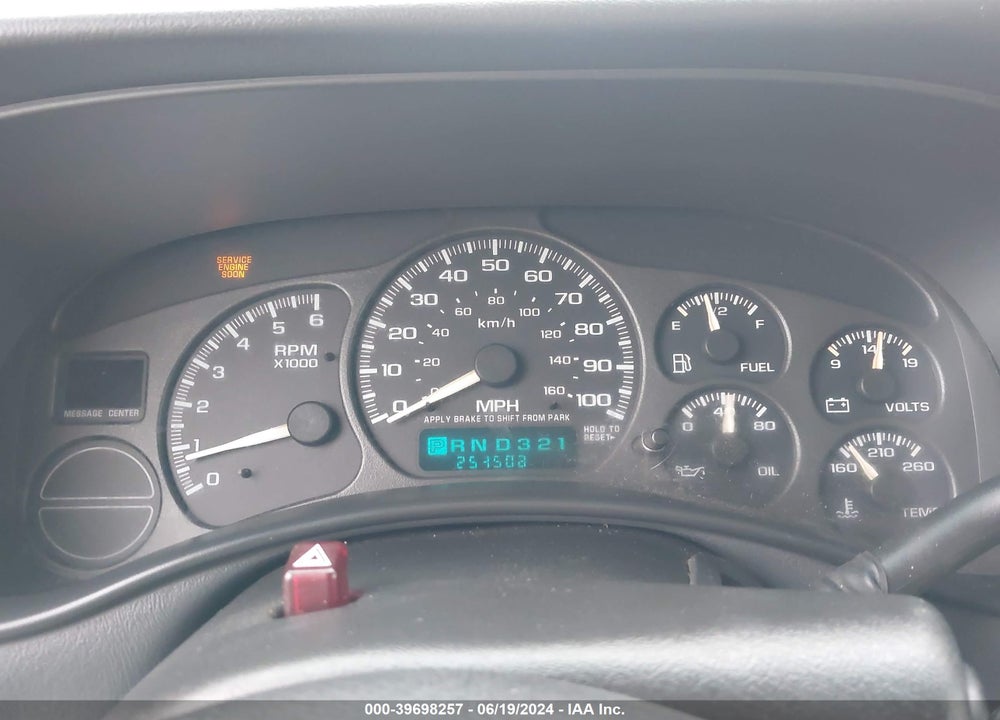 2002 CHEVROLET AVALANCHE 1500 VIN: 3GNEK13T92G124785