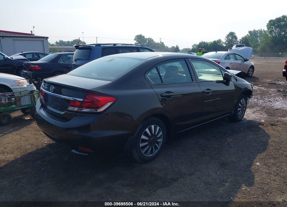 2014 HONDA CIVIC LX VIN: 2HGFB2F5XEH544237