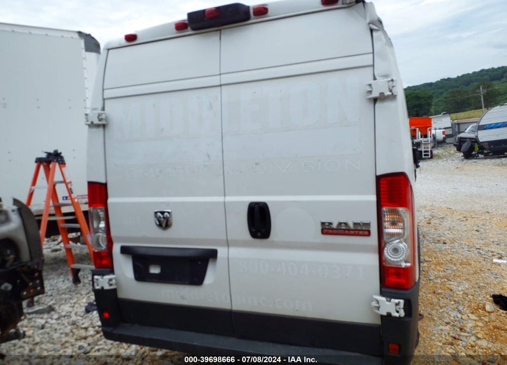 2021 RAM PROMASTER 3500 CARGO VAN HIGH ROOF 159 WB EXT VIN: 3C6MRVJG4ME524532