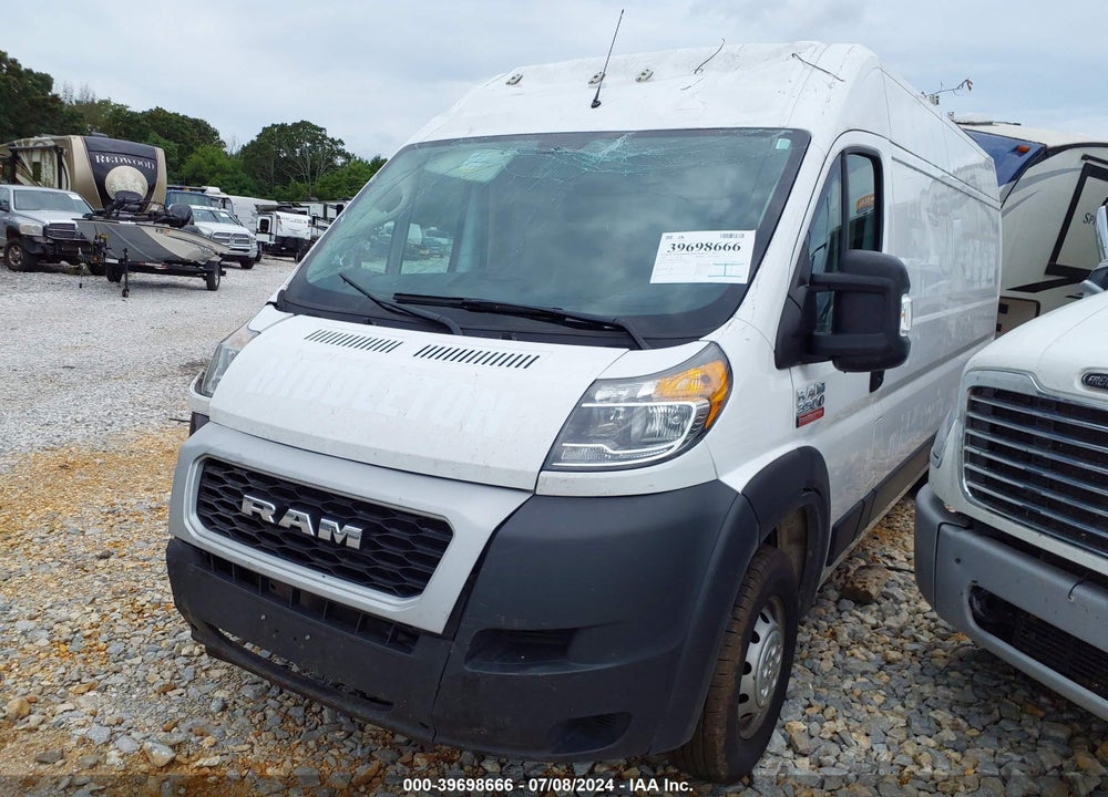 2021 RAM PROMASTER 3500 CARGO VAN HIGH ROOF 159 WB EXT VIN: 3C6MRVJG4ME524532